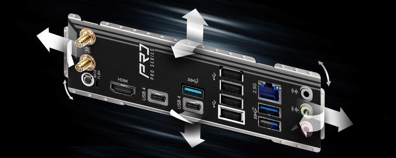 Flexible Integrated I/O Shield